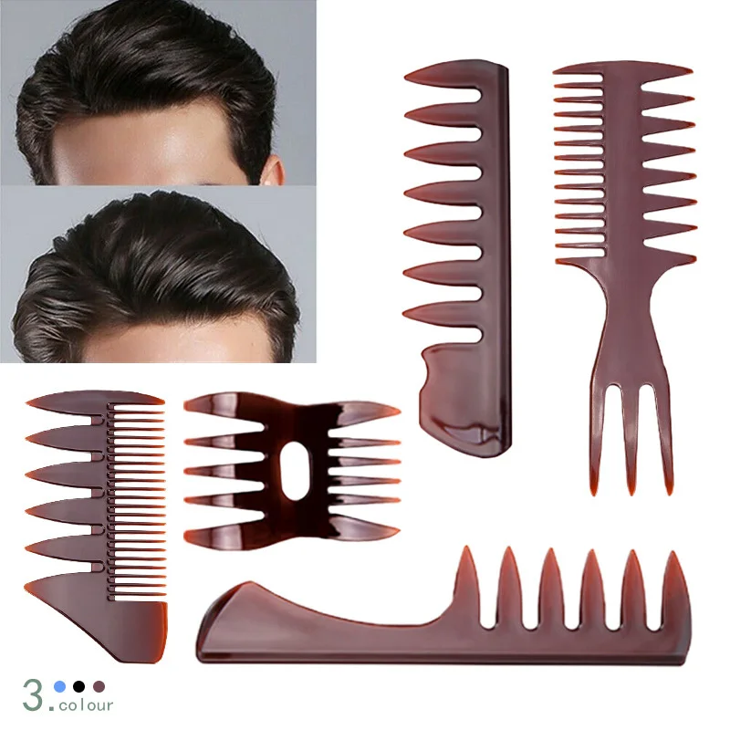 Двухсторонние гребни для волос 5 шт./лот в форме рыбьей кости Парикмахерская