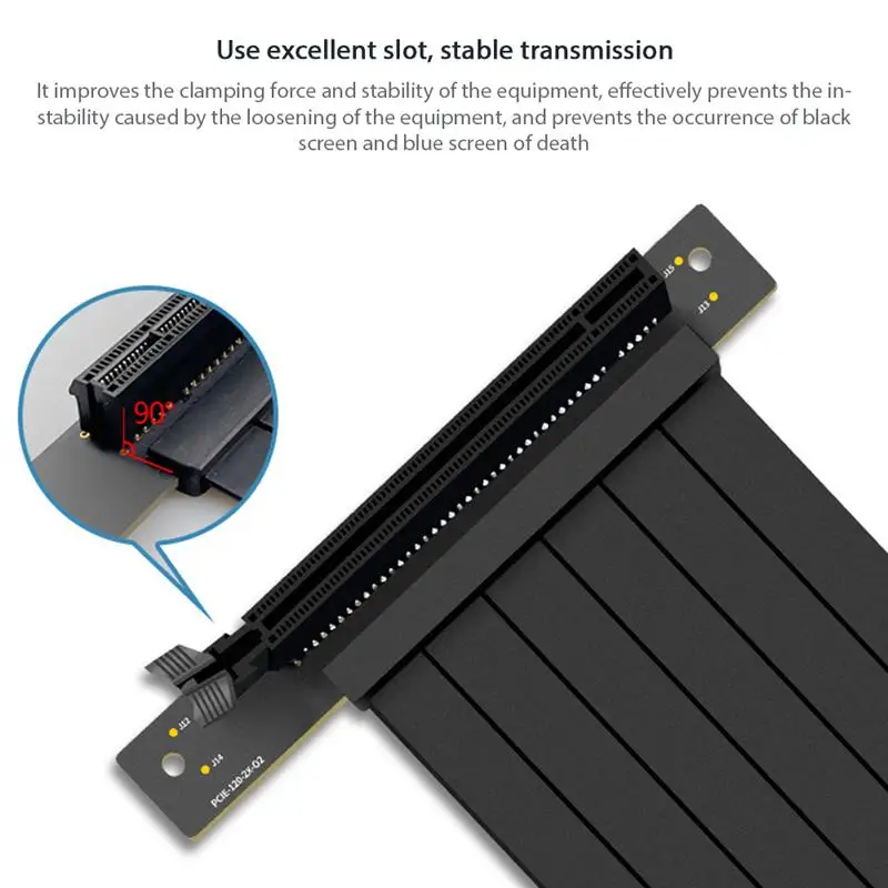 

Brand New PCIE 3.0 16X Graphics Extender Card Shield Protection ATX Riser Card PCI Express Extension Port Connector Cable