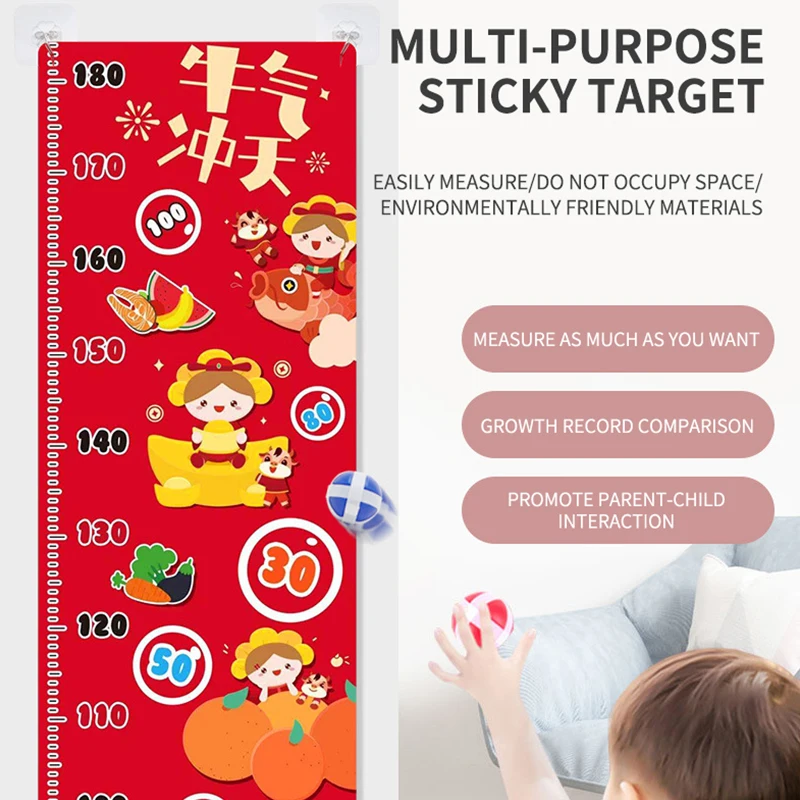 

Party Interactive Toys Children Dart Disc Sticky Ball Suit Kids Measure Height Tools Multi Function Party Game Throwing Toys