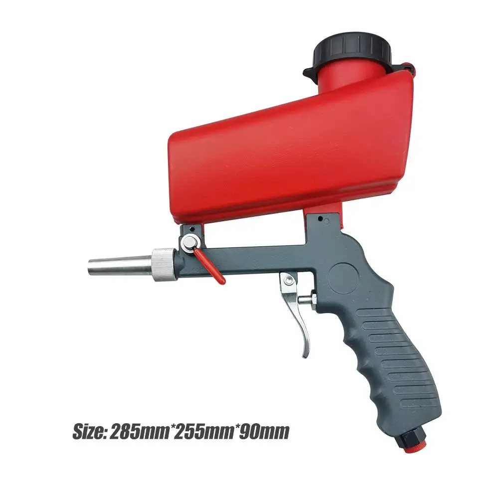 

90psi Mini Aerodynamic Spray Gun Aluminium Handheld Gravity Pneumatic Sandblaster Gun 700cfm Lightweight Power Machine