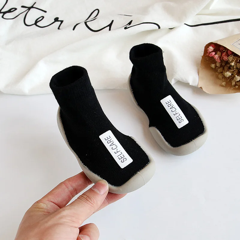 Детские носки обувь для пола домашняя малышей с мягкой резиновой подошвой