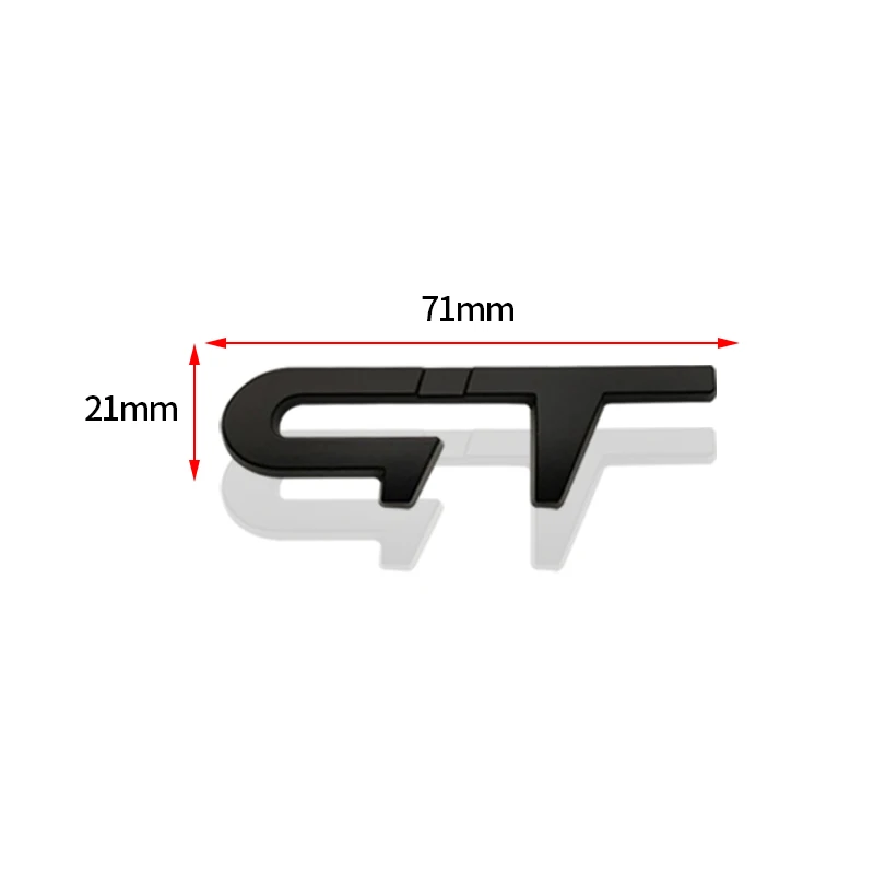 Металлический GT эмблемы наклейки настенные логотип для автомобильного