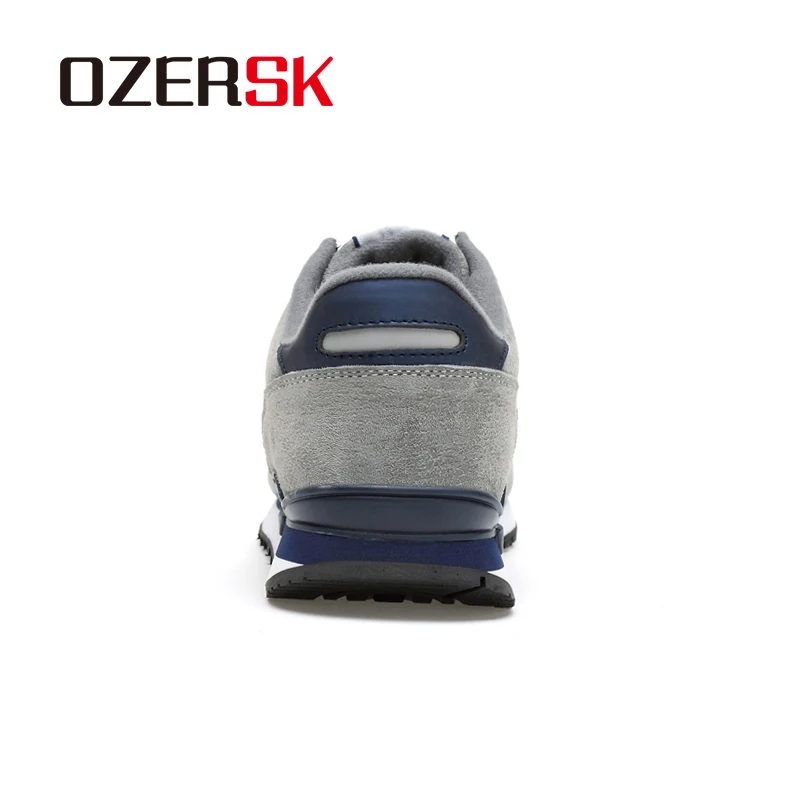Кроссовки OZERSK мужские замшевые брендовые удобные кеды из воловьей кожи