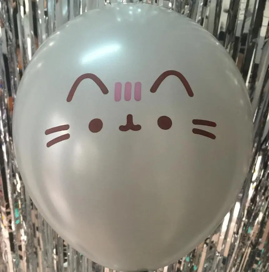 10 шт./лот 12 дюймов Tiffanyblue серый Кот вечерние воздушные шары pushen cat розовая Петти