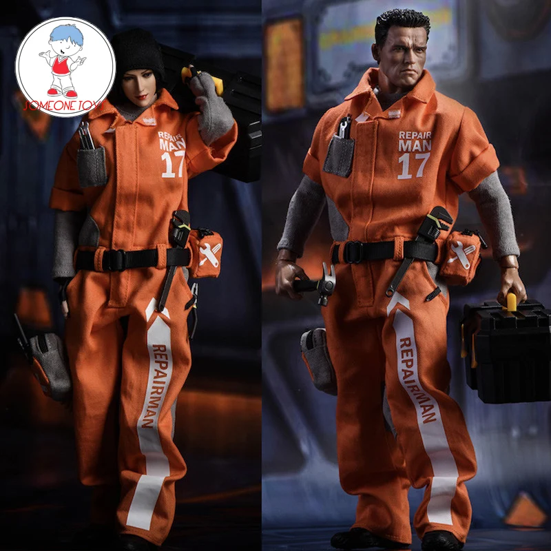 Vstoys 1/6 мужская женская одежда для солдат комплект Ремонтный костюм агента 12