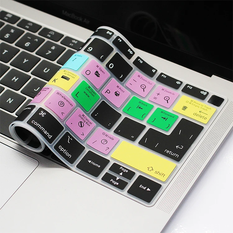 HRH для Mac OSX ярлыки силиконовый чехол клавиатуры ноутбука Кожа MacBook новейший Air 13