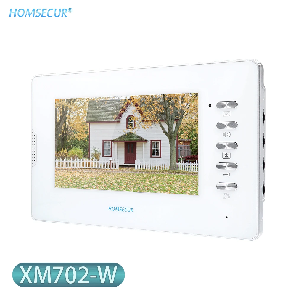 

HOMSECUR 7" Indoor Monitor XM702-W For Video Door Phone Intercom System