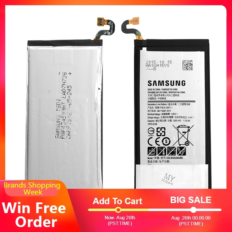 Замена телефон Батарея EB-BG928ABE для samsung Galaxy S6 Edge Plus SM-G9280 G928P G928F G928V G9280 G9287 плюс S6edge +