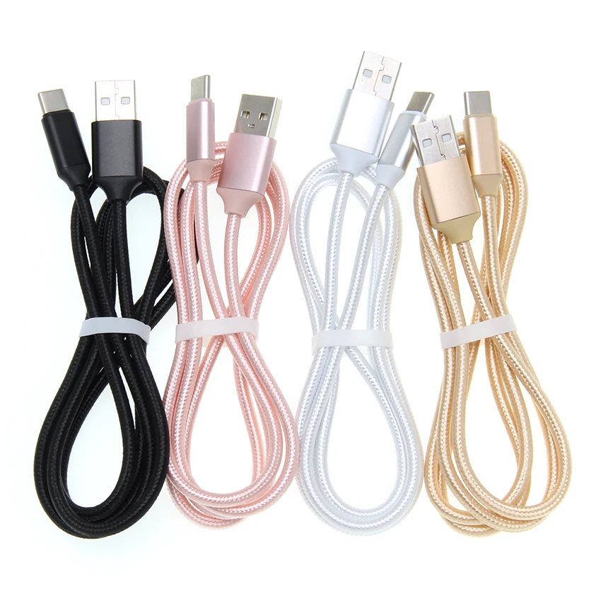 

Fast Charging New Shell Nylon Braided Micro USB Type C Cable Charger for IPhone 8 XR Huawei Phone Charging USBC Cord 50pcs/lot
