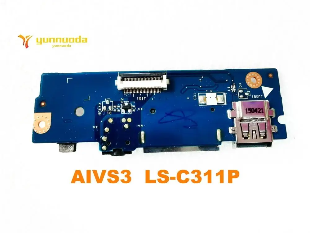 Оригинальный телефон Lenovo U31 U31-70 USB плата аудио Плата считывателя AIVS3 LS-C311P