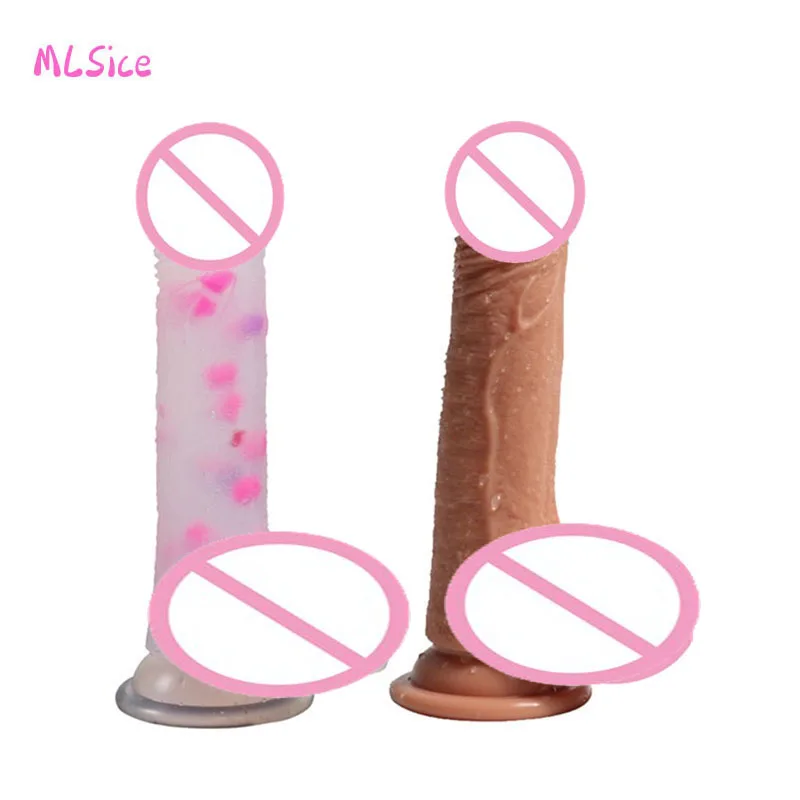 Интимные изделия MLSice 18 см огромный фаллоимитатор с сильной присоской