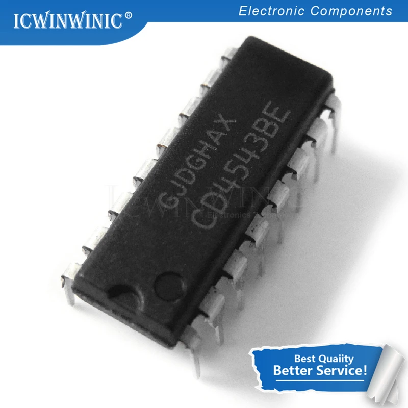 

100 шт. CD4543BE DIP16 CD4543 DIP 4543BE DIP-16 Новый и оригинальный IC