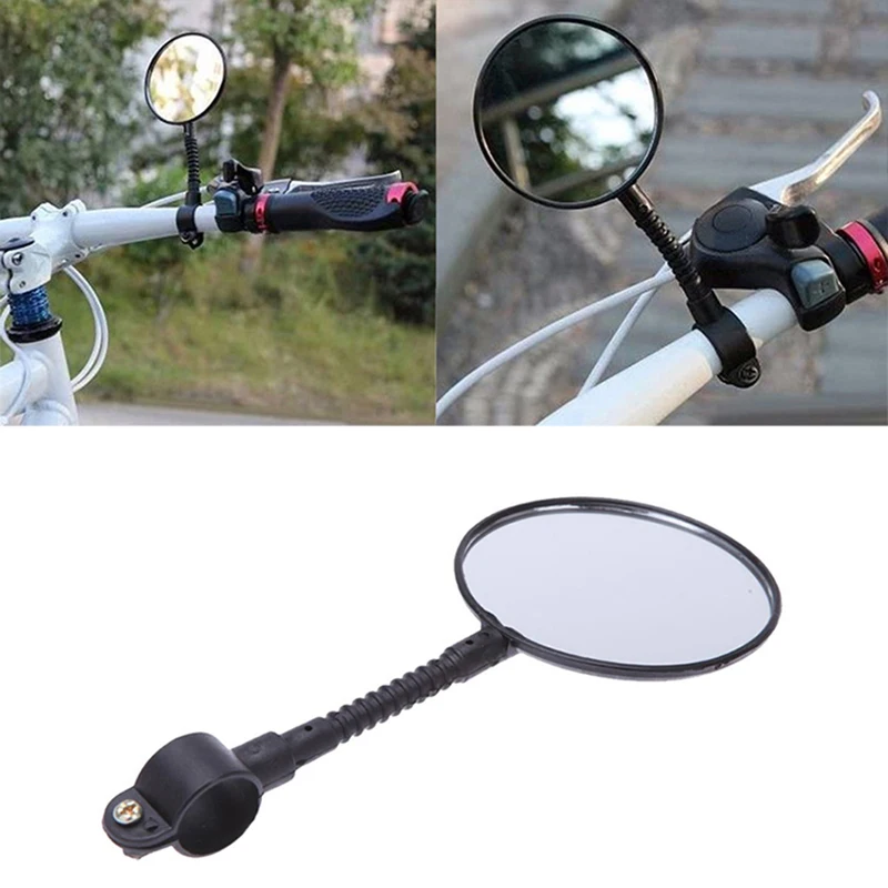 

2PCS MTB Bike Mirrors Rotating Bicycle Rearview Mirror Universal Cycling Flexible Handlebar Adjustable Rear View Convex Dropship
