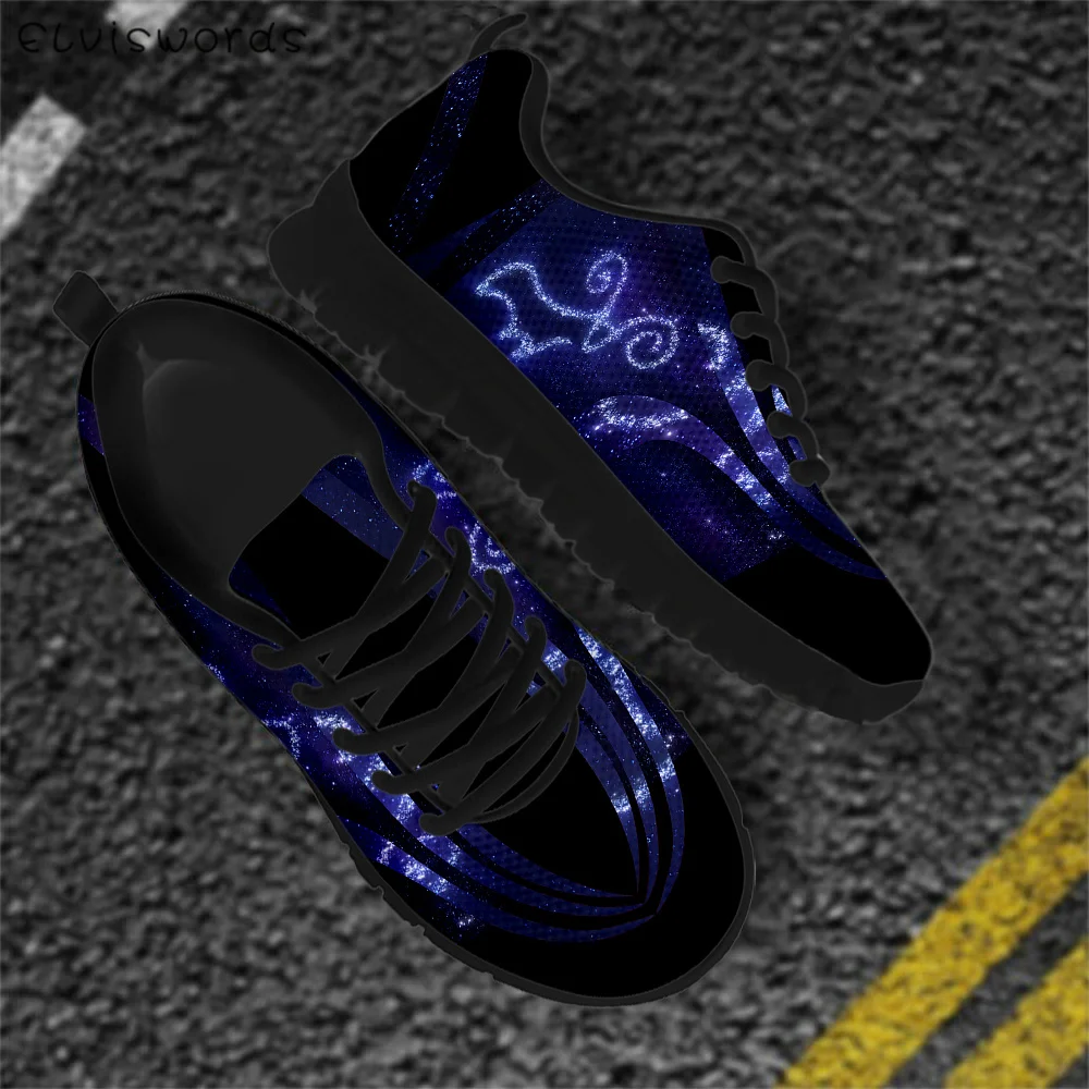 

ELVISWORDS Aries Zodiac Brand Designer Men's Sneakers Lace Up Flats Shoes Male Fashion Comfortable Walking Shoe Zapatillas Mujer