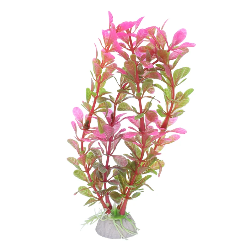 BEST18cm искусственное пластиковое растение украшение аквариума Fuschia|Декорации| |