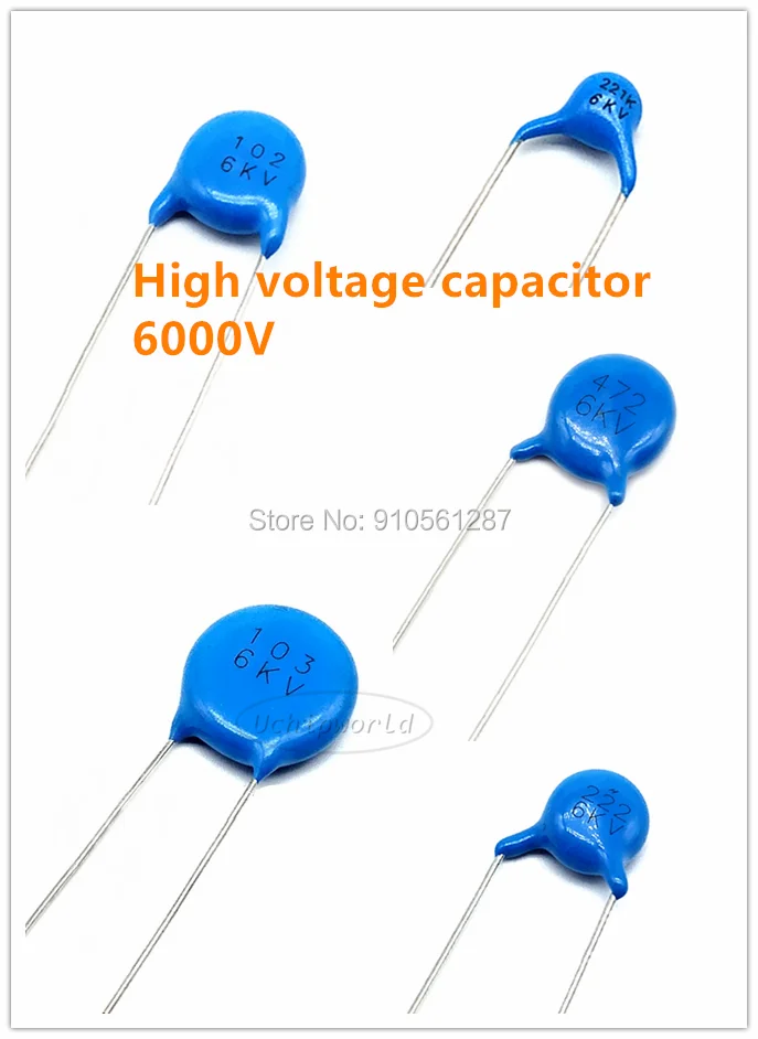 Высоковольтный керамический конденсатор 6KV 6000V 15PF 10PF 33PF 102 1NF 101 100PF 221 220PF 471 470PF 501 500PF
