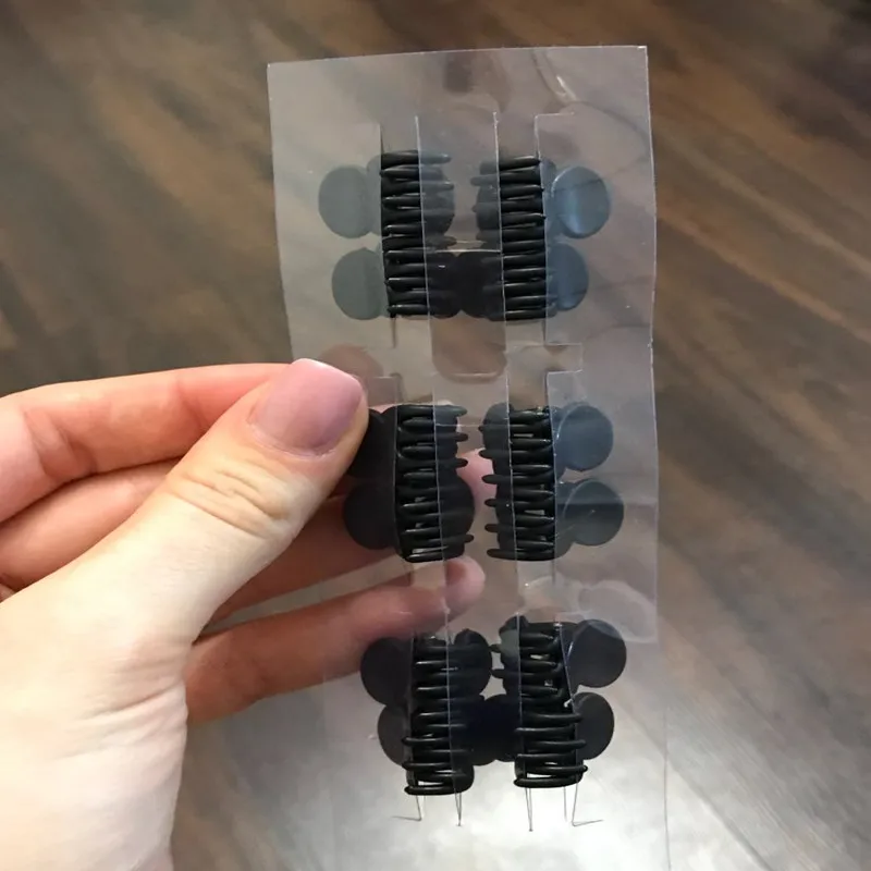 

Plastic 6 Claws Hairpin Hair Clips Styling Tools Wholesale Black Hair Clips Clipper Clamp For Women Ladies 12pcs