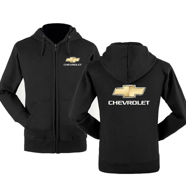 

Spring Autumn Mens Chevrolet Logo Fashion Male Long Sleeve Casual Solid Hoodie Zipper Sweatshirts Hoody