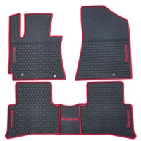 special free shipping no odor rubber waterproof rugs non slip easy clean latex car floor mats for hyundai tucson