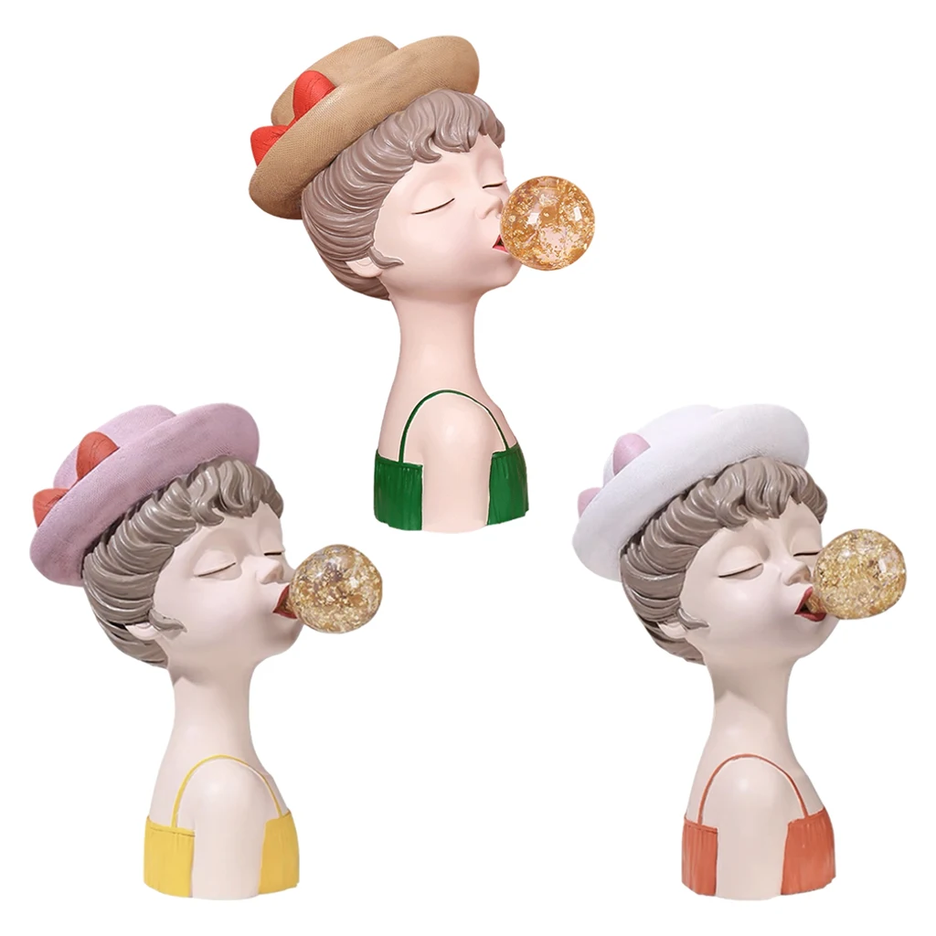 

Lovely Bubble Girl Statue Figurine Cabinet Arrangement Decor Collectible
