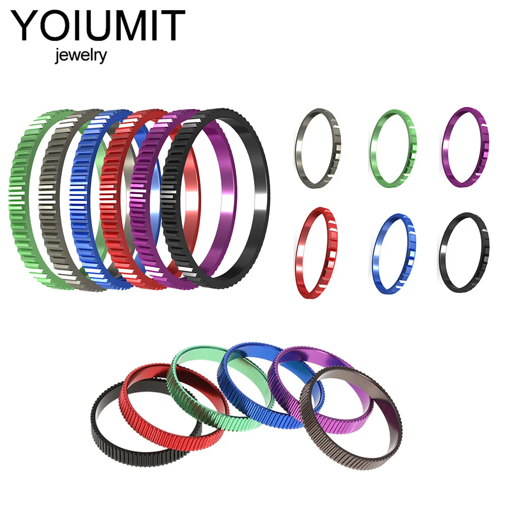 Yoiumit разноцветные, алюминиевые составные кольца для женщин, Сменное внутреннее заполненное кольцо, комбинированные аксессуары, украшения для вечеринок