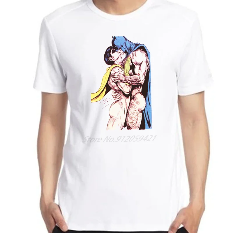 Футболка с супер-героями для геев лесбиянок партии ЛГБТ мультяшный короткий