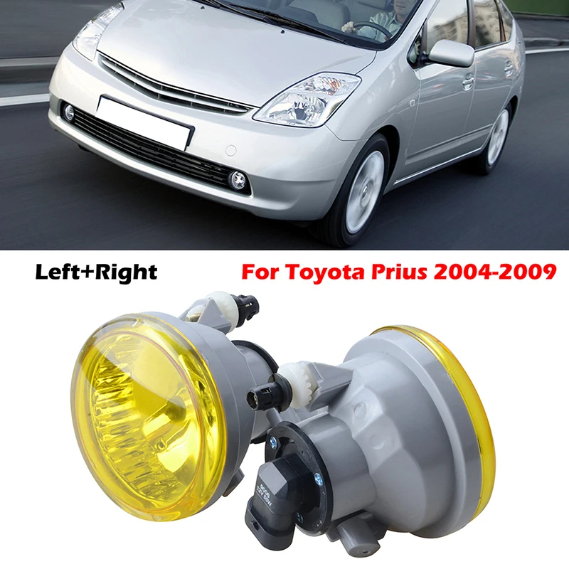 Conjunto de luz antiniebla, lámpara de circulación diurna con bombillas aptas para Toyota Prius 04-09 Highlander 2004-2007, accesorios de coche de repuesto