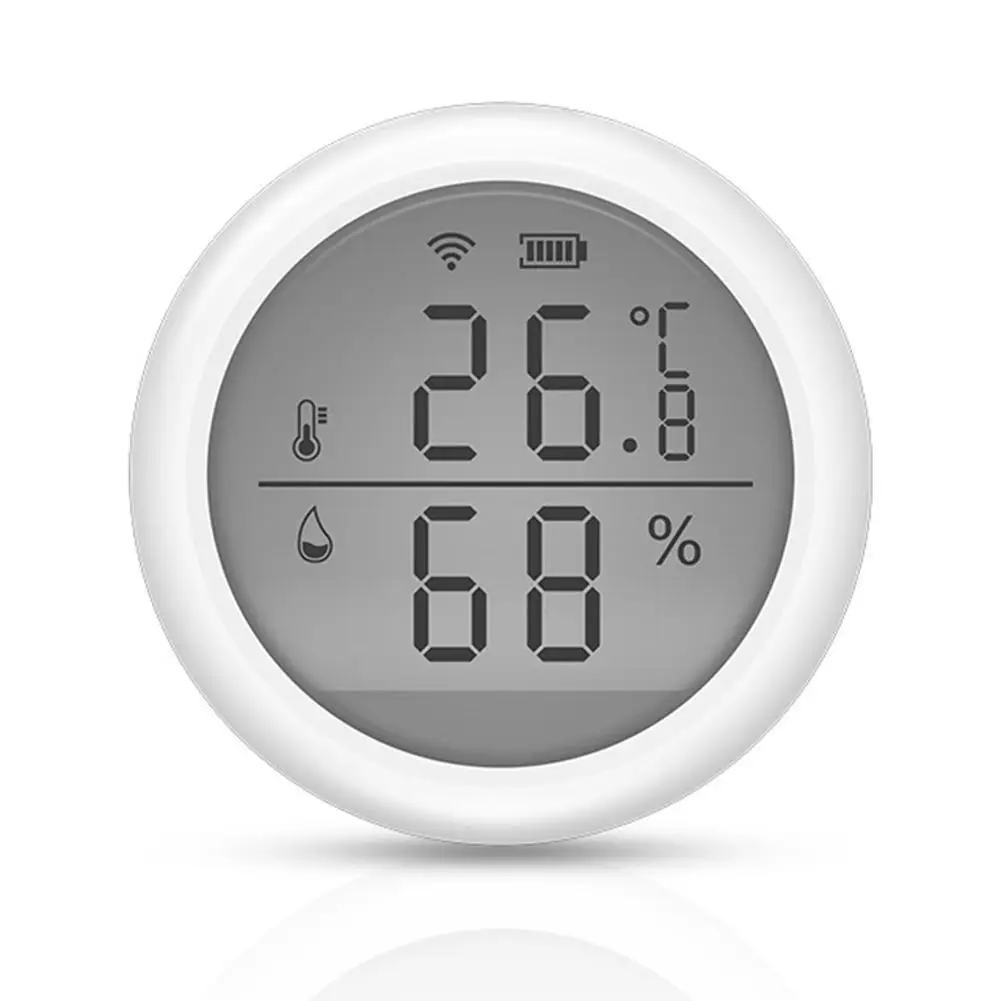 

For Tuya Smart WIFI Temperature Sensor Humidity Indoor Hygrometer Thermometer Wireless With LCD Screen Display