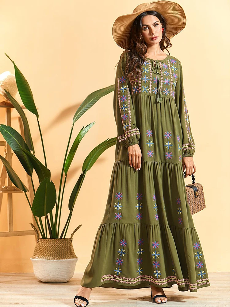 2020 абайя Дубай Турция Кафтан для женщин мусульманская одежда модные платья