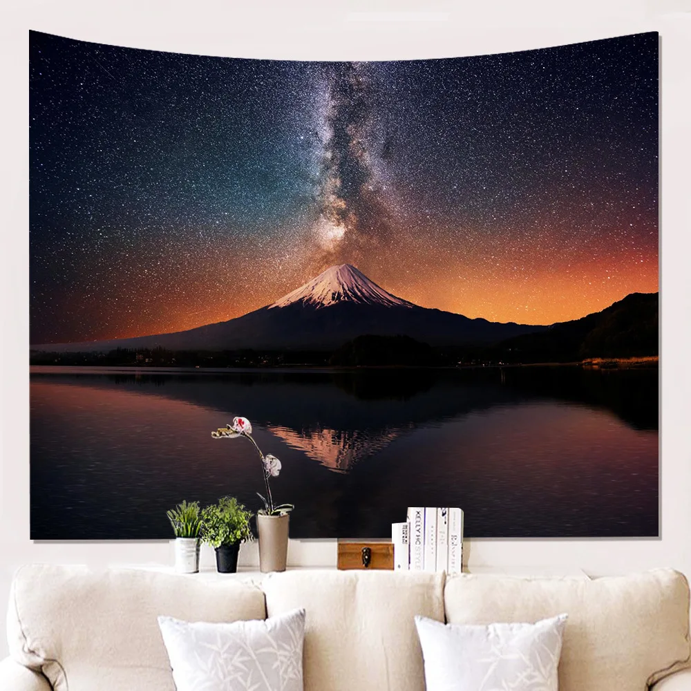 

Starry Universe Tapestry Headboard Wall Art Bedspread Dorm Tapestry for Living Room Bedroom Home Decor