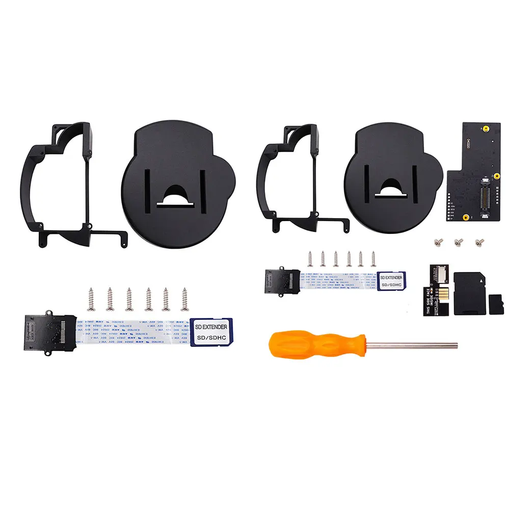 

3D Printed Mount Kit with SD Card Extended Cable Extension Adapter/Screwdriver Accessory Set Compatible with NGC GC Loader