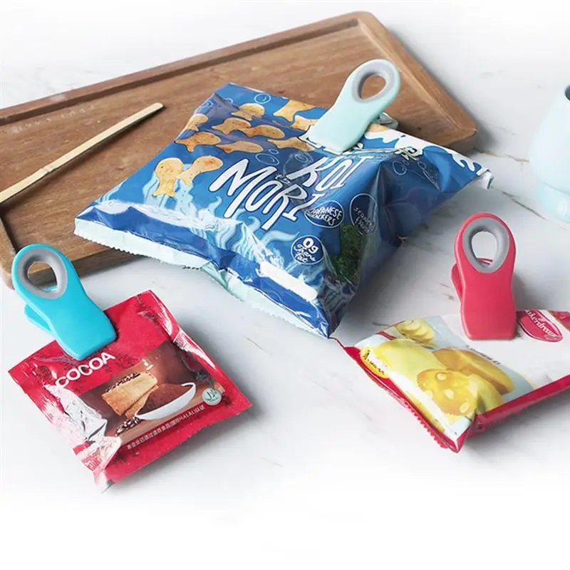 OUNONA 5 шт. магнитные зажимы для кухонного холодильника пищевых закусок мешков