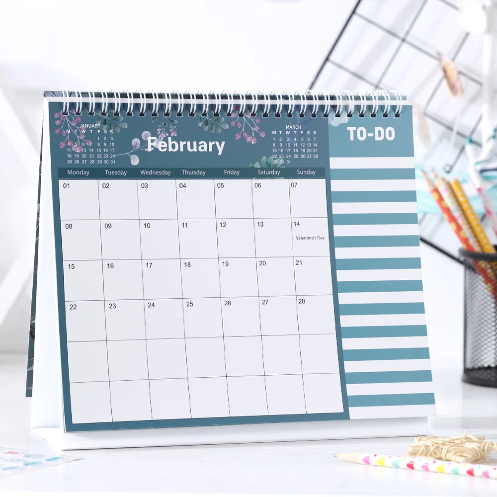 

STOBOK 2021 Desk Calendar 12 Months Standing Calendar Runs from January 2021 to 2021 Daily Planner 2021 Full Year Calendar Bonus