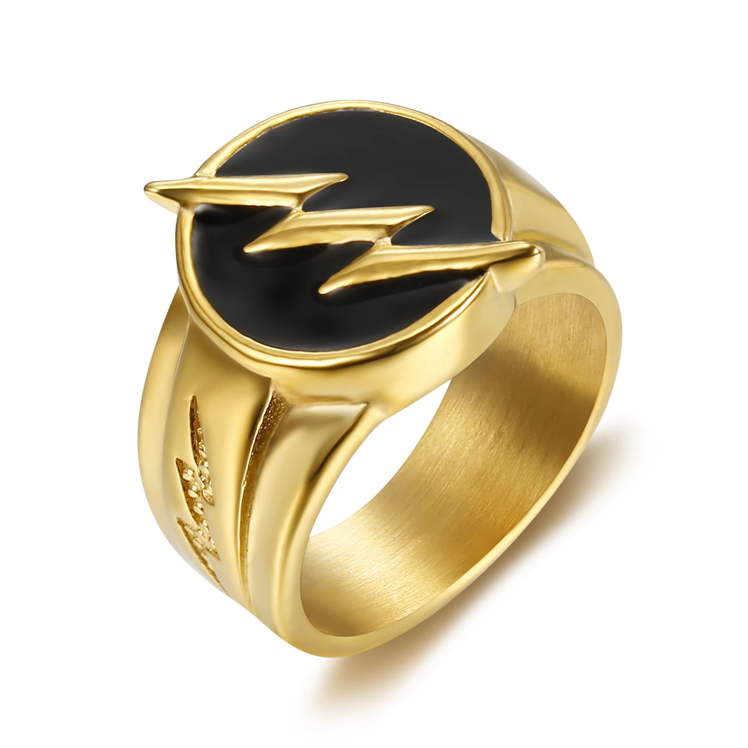 

Gold Color Movie Comics Superhero Cosplay Hip Hop Ring Gift For Men Boyfriend