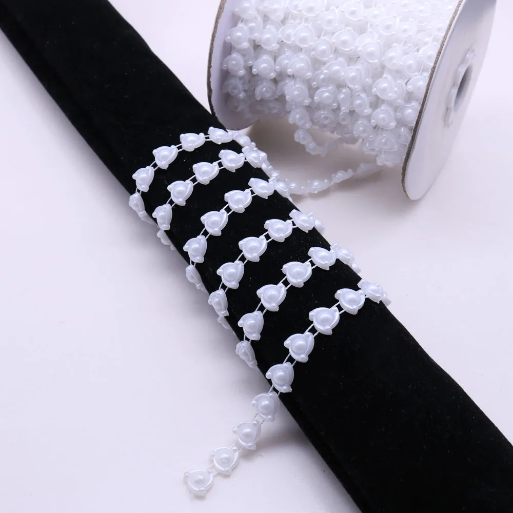 Новинка 2019 цепочка с имитацией жемчуга шириной 9 мм 2 ярда свадебная для шитья
