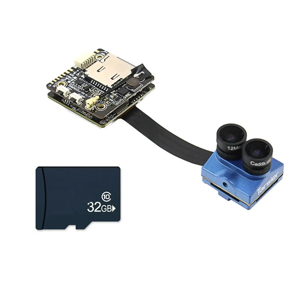 Blue Tarsier 32GB Caddx Tarsier 4K 1200TVL двойной объектив Супер WDR WiFi FPV камера HD Запись DVR Аудио OSD 256GB ND фильтр для Cinewhoop RC Дрон - Цвет: Blue Tarsier 32GB
