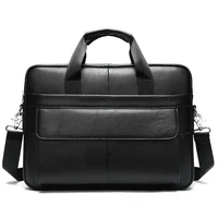 mens genuine leather bags messenger bag men shoulder crossbody bags business men briefcase leather laptop handbags male bag