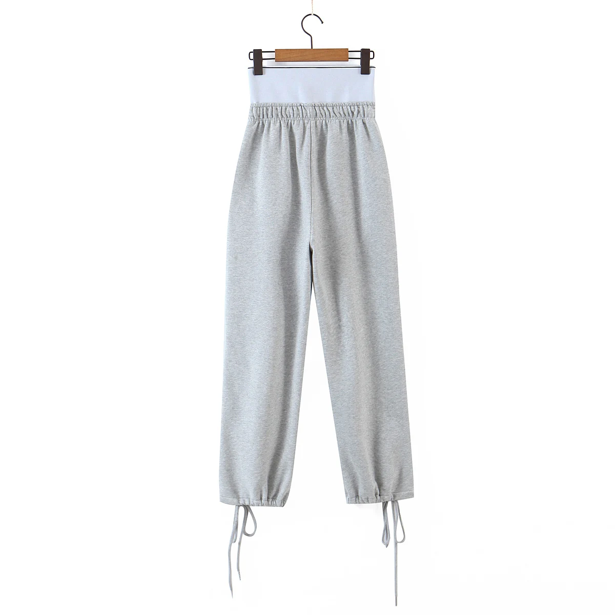 

Fashion sweatpants women baggy high waist pants casual letter print fleece pants joggers women trousers patchwork pants gray