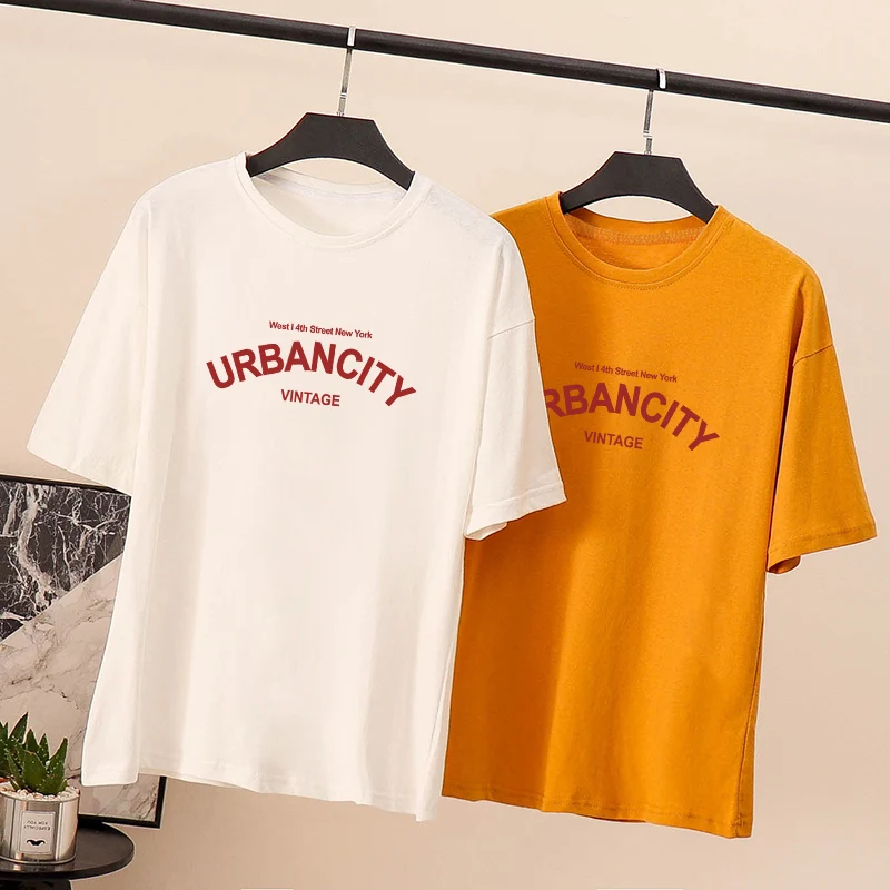 Футболка с короткими рукавами для свободного колледжа летнее платье в 2019 году |