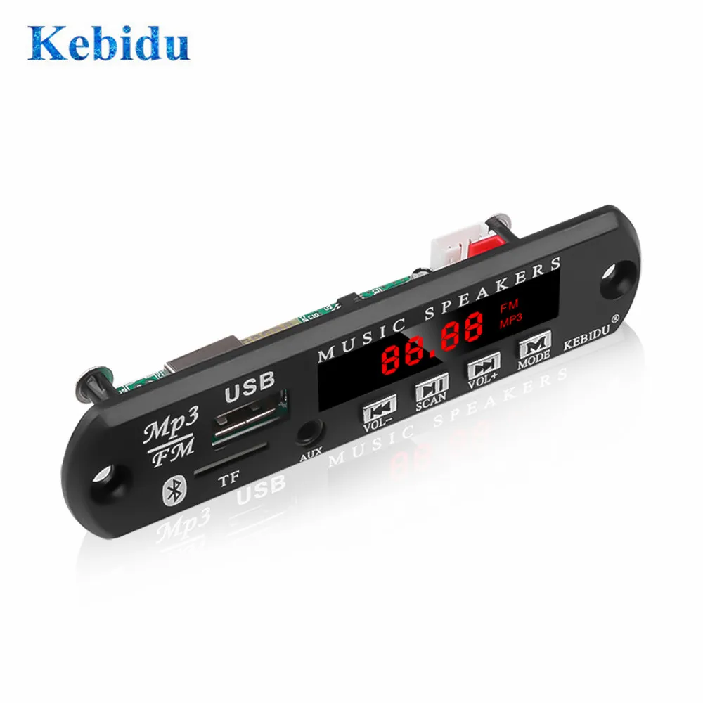 MP3 WMA декодер KEBIDU DC 12 В 5 плата беспроводной Bluetooth аудио модуль USB FM TF радио для