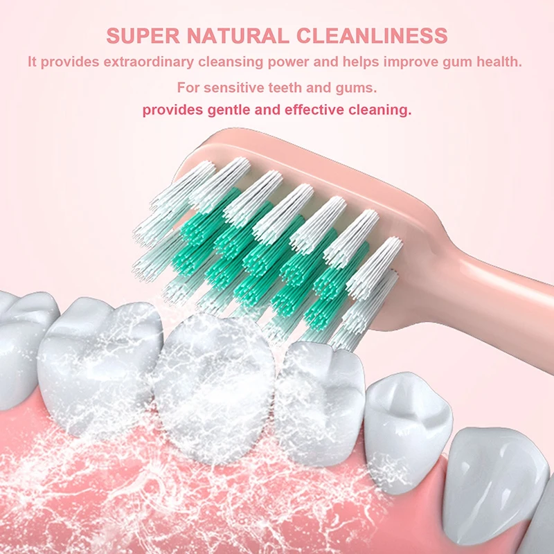 

Electric Toothbrush USB Charging Toothbrush Adult Electric Toothbrush Waterproof 4 Brush Head