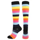 Мужские и женские Компрессионные носки для бега, длинные носки, подходят для медсестер, голени, носки для путешествий, носки для регби