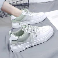 large womens leather sports shoes spring and autumn white lightweight womens vulcanized shoes casual shoes breathable