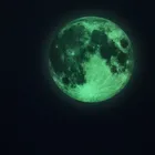 Светящаяся луна, 3D Наклейка на стену, 122030 см