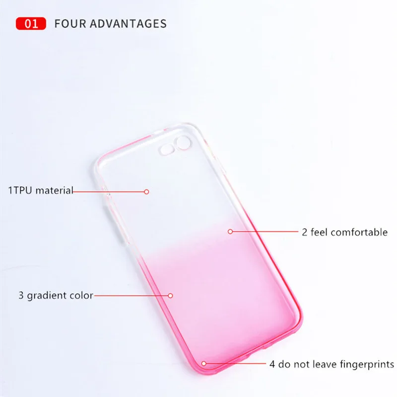 Противоударный силиконовый чехол из ТПУ для телефона iPhone 8 7 6 6S Plus X XS XR Max