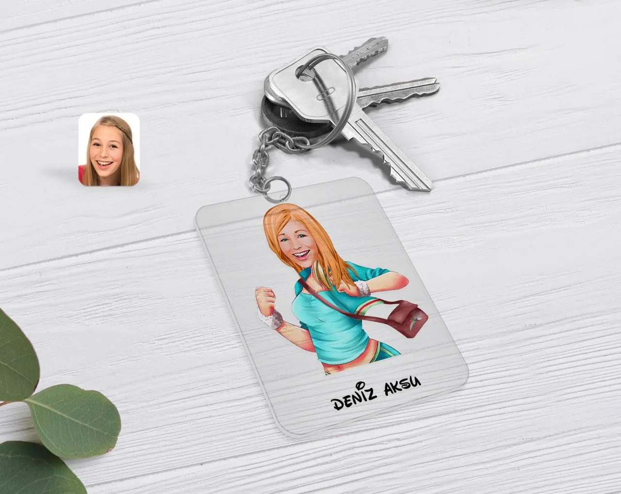 

Персонализированная Женская карикатура из прозрачного оргстекла