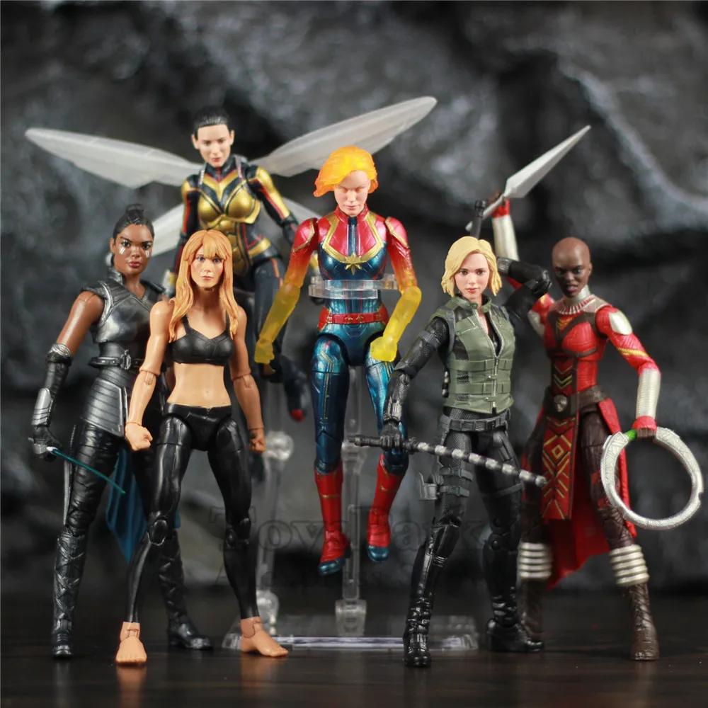 Pepper Potts Carol Wasp Black Widow X 23 Valkyrie Deadpool Lady Endgame Toys