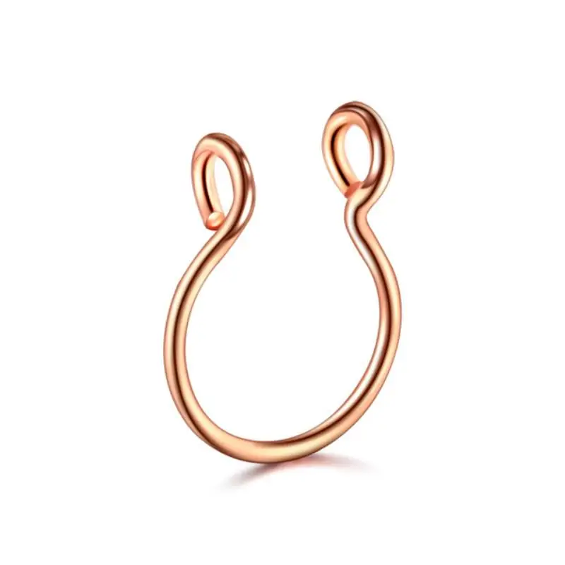 

Hot Stainless Steel Nose Rings Women Fashion Colorful Silvery Nose Stud Body Piercing Jewelry