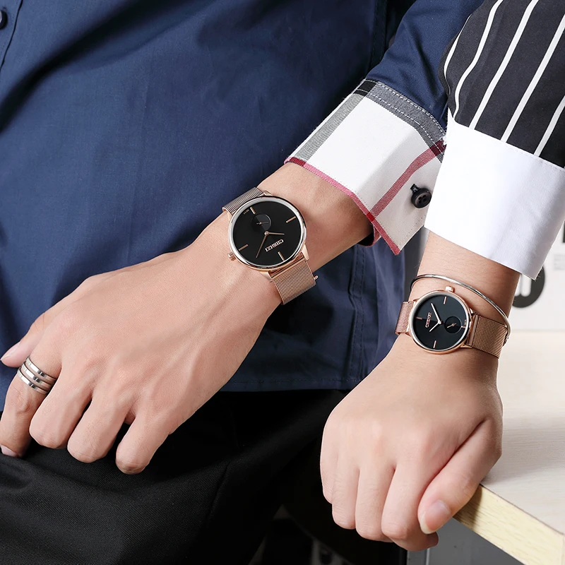 Парные часы новинка 2019 модные сетчатые для влюбленных студенческие парные