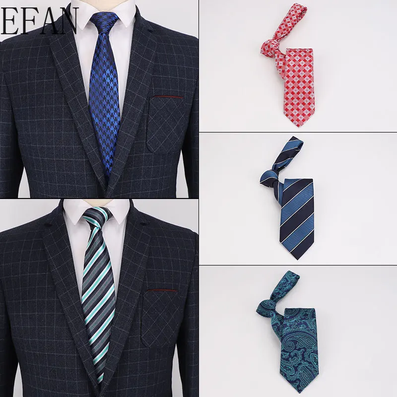 Мужской модный стиль 8 см галстук тонкий в горошек полосатый зеленый для мужчин